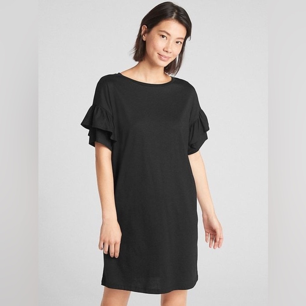 💫🌟 GAP Ruffle Sleeve T Shirt Dress